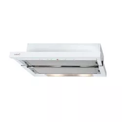Campana telescópica Cata TF 5260 WH integrable 60 cm color blanco con acabado en acero inoxidable y diseño moderno.
