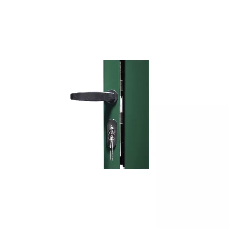 PUERTA HERCULES 1X1 PLAST. BCA MOREDA verde de plástico con diseño moderno y cerradura de seguridad integrada