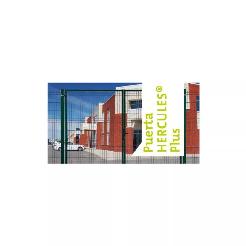 PUERTA HERCULES 1X2 VERDE MOREDA de acero con diseño moderno y acabado en color verde, ideal para cerramientos.