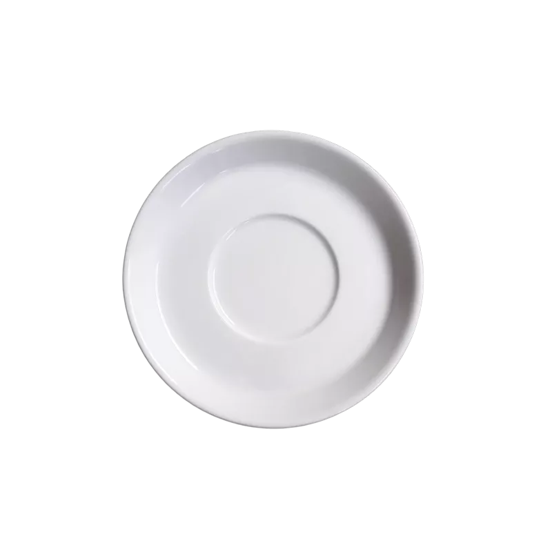 PLATILLO AITANA CAFE/MOKA 3461 13 CM, cerámica blanca, diseño elegante, acabado brillante, ideal para taza de café.