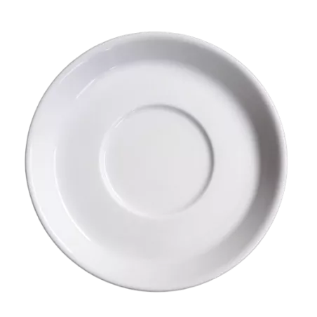 PLATILLO AITANA CAFE/MOKA 3461 13 CM, cerámica blanca, diseño elegante, acabado brillante, ideal para taza de café.