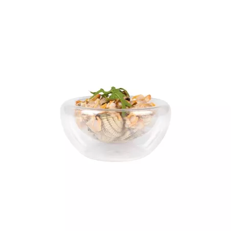 BOL BIRD B803061 17 CL. 13*6,5 V. VALLE de vidrio transparente con diseño moderno ideal para servir aperitivos