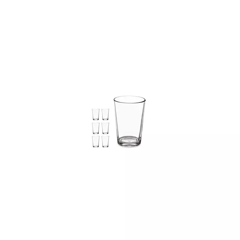 VASO SABOYA 4 HOSTELERIA de vidrio transparente, diseño moderno y acabado brillante, ideal para uso diario.