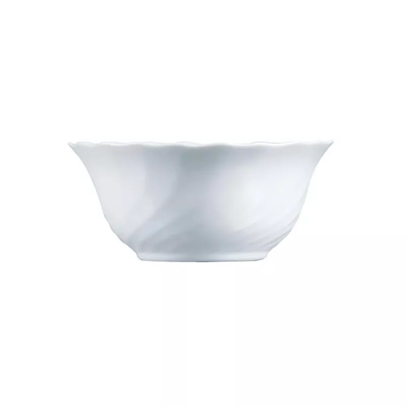 ENSALADERA 12.5 TRIANON BLANCO de cerámica con acabado brillante y diseño elegante, ideal para servir ensaladas.