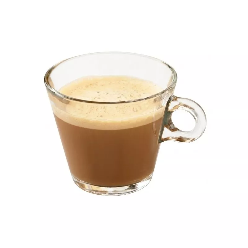 TAZA CAPUCHINO CONIC V13278618 de vidrio transparente con diseño moderno y asa ergonómica para un agarre cómodo