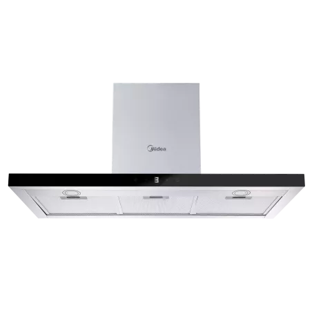 Campana decorativa T invertida Midea MH90B4300B-ES – 90 cm en acero inoxidable con diseño elegante y acabado mate