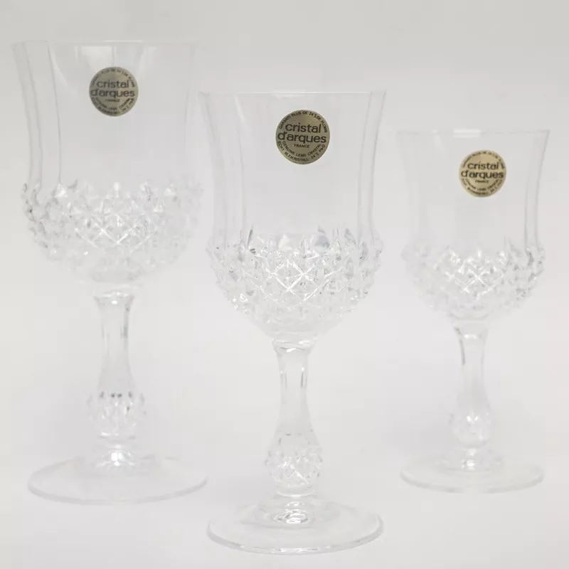 COPA ANCENIS Nº 3 VINO D\'ARQUES cristal transparente con diseño elegante y base tallada para presentación sofisticada