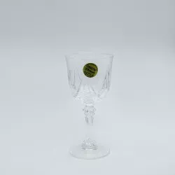 COPA AUTEILLE Nº 5 JEREZ D\'ARQUES de cristal transparente con diseño tallado y base elegante