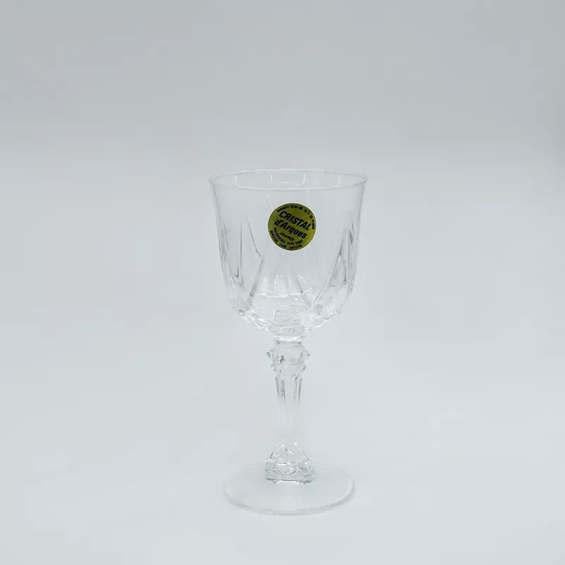 COPA AUTEILLE Nº 5 JEREZ D\'ARQUES de cristal transparente con diseño tallado y base elegante