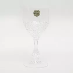 COPA CHENONCEAUX Nº 2 AGUA D\'ARQUES cristal transparente con diseño tallado y acabado brillante.