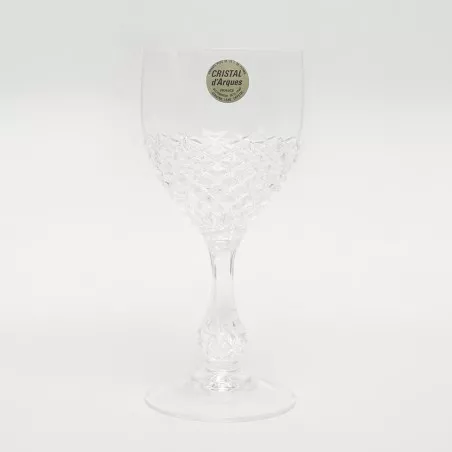 COPA CHENONCEAUX Nº 2 AGUA D\'ARQUES cristal transparente con diseño tallado y acabado brillante.
