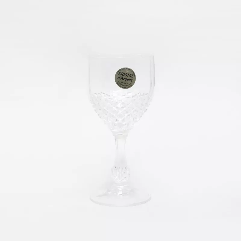 COPA CHENONCEAUX Nº 5 JEREZ D\'ARQUE de cristal transparente, diseño facetado y base elegante