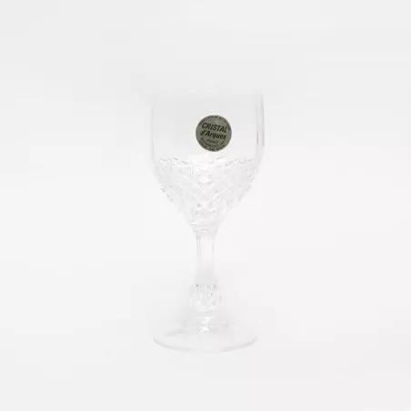 COPA CHENONCEAUX Nº 5 JEREZ D\'ARQUE de cristal transparente, diseño facetado y base elegante