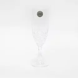COPA CHENONCEAUX CHAMPAN D\'ARQUES de cristal transparente con diseño brillante y base decorativa en relieve.