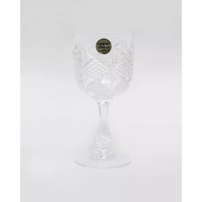 COPA ERMENOVILLE Nº 3 VINO D\'ARQUES cristal transparente con diseño tallado y base elegante para servir vino.