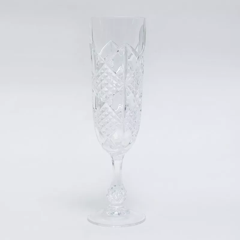 COPA ERMENOVILLE CHAMPAN D\'ARQUES cristal transparente con diseño tallado y acabado brillante, ideal para champagne.