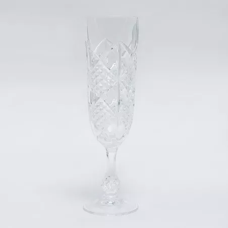 COPA ERMENOVILLE CHAMPAN D\'ARQUES cristal transparente con diseño tallado y acabado brillante, ideal para champagne.