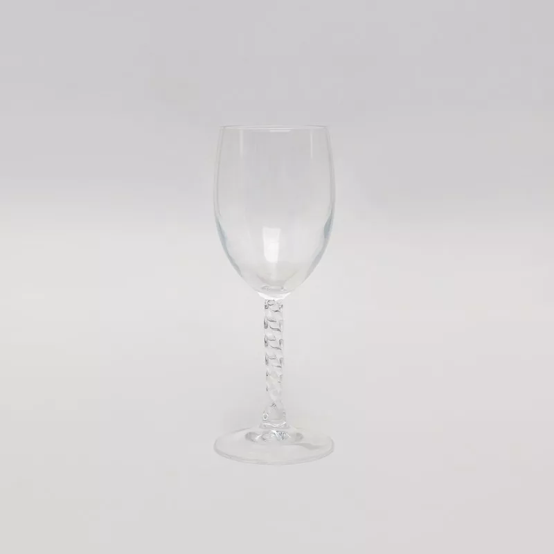 COPA FLEURY Nº 5 JEREZ D\'ARQUES transparente de cristal con diseño elegante y base tallada para servir vinos.