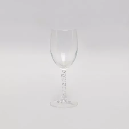 COPA FLEURY Nº 5 JEREZ D\'ARQUES transparente de cristal con diseño elegante y base tallada para servir vinos.