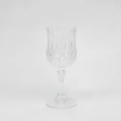 COPA LONCHANG ECLAT Nº 2 AGUA D\'ARQUES de cristal transparente con diseño tallado y base elevada