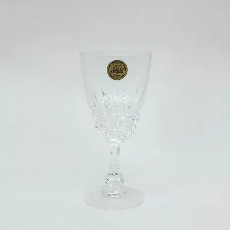 COPA POMPADOUR Nº 4 VINO D\'ARQUES de cristal transparente con diseño facetado y base robusta, ideal para vinos.