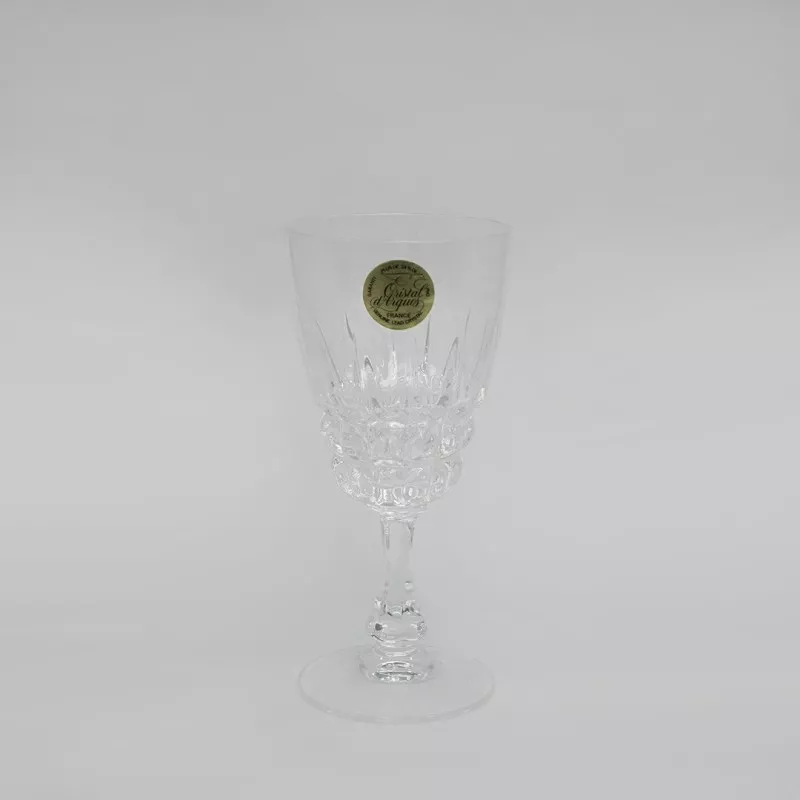 COPA POMPADOUR Nº 5 JEREZ D\'ARQUES de cristal transparente con diseño tallado y base amplia elegante