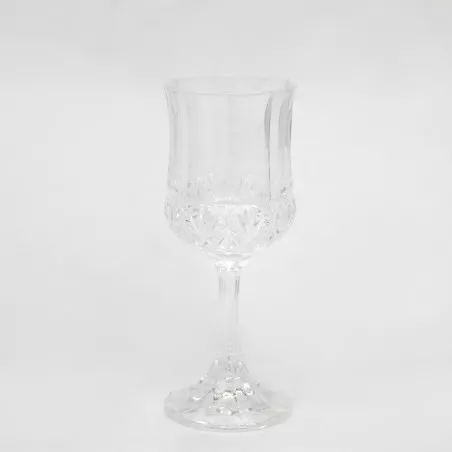 COPA FASCINATION Nº 7 LICOR D\'ARQUE de cristal transparente con diseño tallado y base elegante para licor.