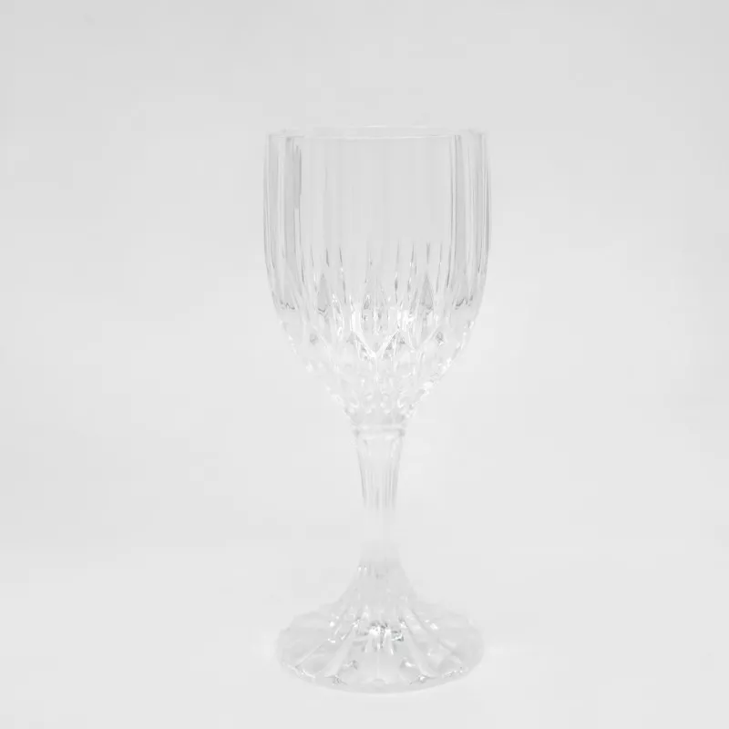 COPA BRETAGNE Nº 7 LICOR D\'ARQUES de cristal transparente con diseño estriado y base decorativa elegante