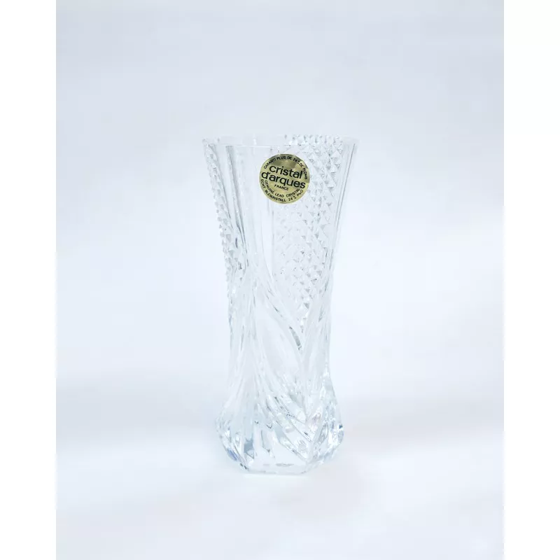VASO ROYALE 13 D\'ARQUES de cristal transparente con diseño elegante y acabado brillante ideal para decoración.
