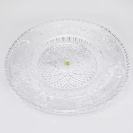 FRUTERO IMPERIAL D\'ARQUES de vidrio transparente con diseño tallado y acabado brillante para presentación de frutas.