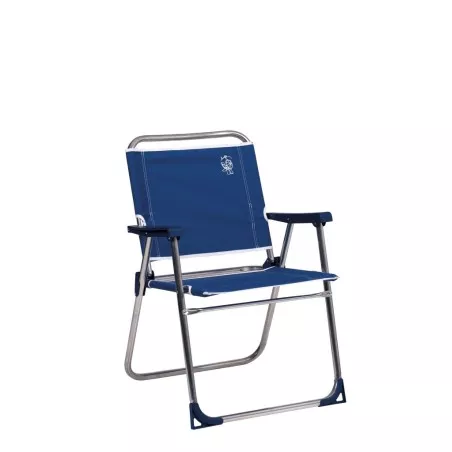Sillón de playa aluminio Alco 639AL-0020 marinero plegable color azul con estructura ligera y resistente al agua