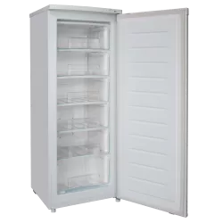 Congelador vertical Nevir NVR-5525CVSD 156L blanco de libre instalación con 7 compartimentos y diseño moderno
