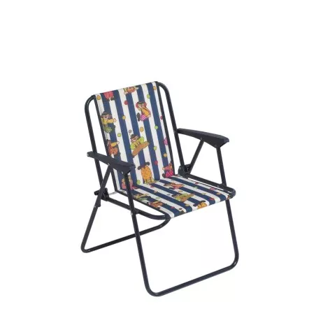 SILLON INFANTIL ACOL.1502A 0007 color multicolor con diseño de personajes y estructura metálica plegable