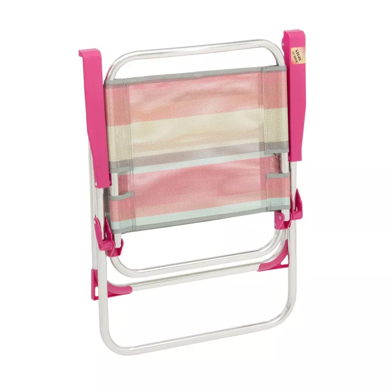 Sillón fijo Alco 631ALF-1726 respaldo bajo color fucsia con estructura de metal y diseño elegante y moderno
