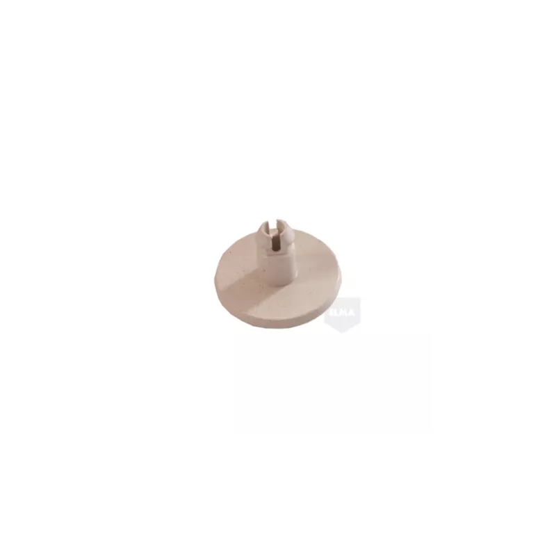 TAPA VISAGRA ENVASADORA ELMA 15120 en color beige, plástico resistente, diseño funcional para sellado eficiente.