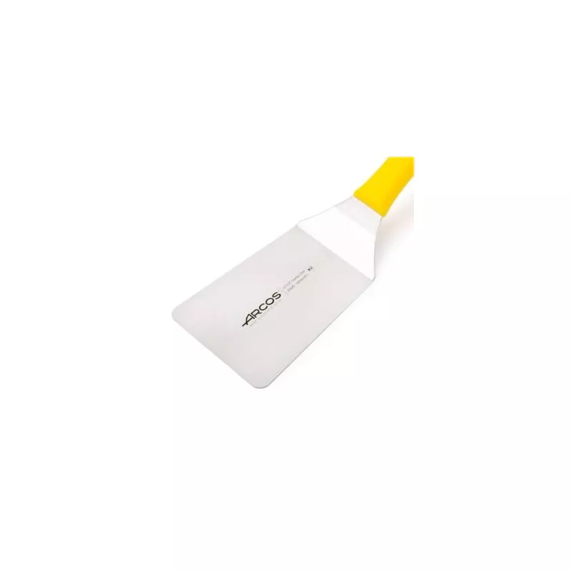 Espátula Arcos 299500 hoja 250 mm de acero inoxidable con mango de plástico amarillo ergonómico