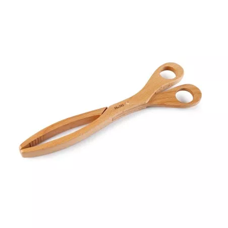 Tijera pinza Ibili 742300 madera con diseño ergonómico, acabado natural y mango redondeado en color claro