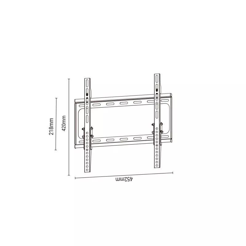 Soporte pared TV inclinable TM Electron TMSLC127S 26-55\" VESA 400x400 de acero resistente y diseño compacto para fácil instalac