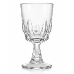 COPA ARTIC 5 JEREZ ARCOROC de vidrio transparente con diseño tallado y base robusta ideal para ocasiones especiales