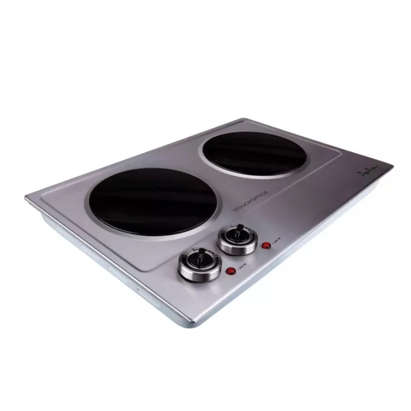 Vitrocerámica portátil Jata V532 – 2 fuegos, 2400 W, Ø180 mm