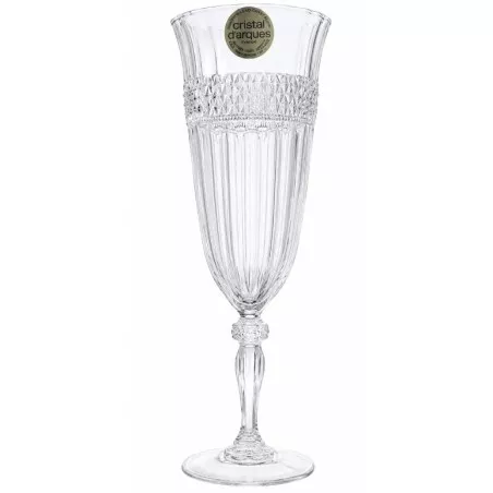 Copa Annecy champán flauta de cristal transparente con diseño elegante y acabado brillante