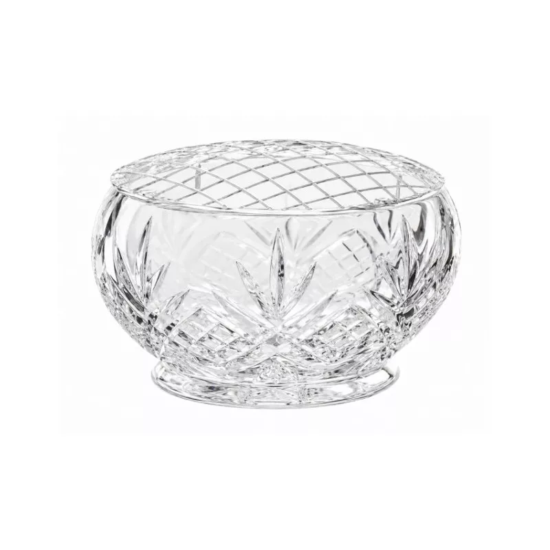 VASO MASQUERADE 16 FLORERO 49428 de cristal transparente con diseño geométrico y acabado brillante.