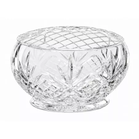 VASO MASQUERADE 16 FLORERO 49428 de cristal transparente con diseño geométrico y acabado brillante.