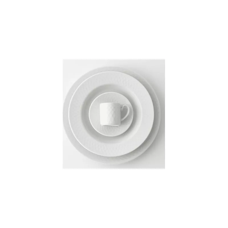 VAJILLA BALTICO BCO 18 P. 75879 ULTINOX de cerámica blanca con diseño elegante y acabado brillante.