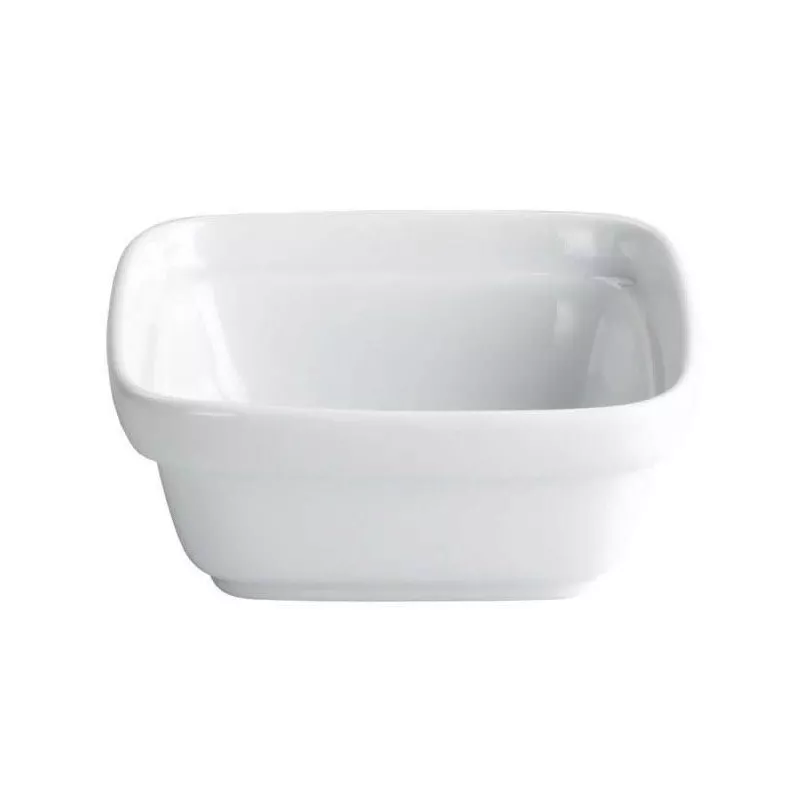Fuente 12x12x5 Hospital VV B2434R cerámica blanca con diseño cuadrado ideal para servicios hospitalarios