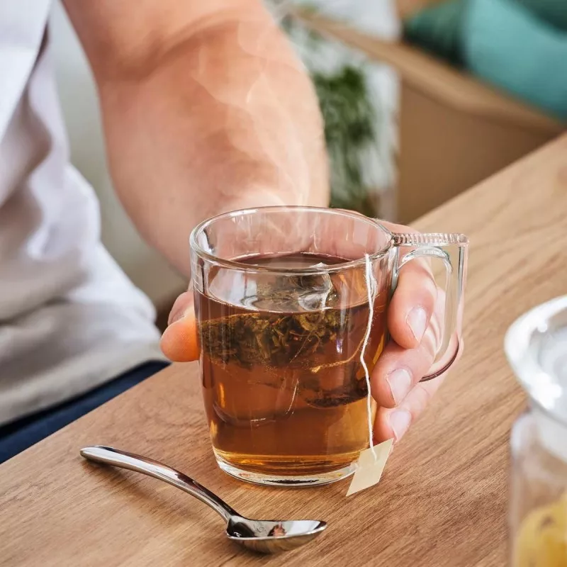 TAZA-MUG 25 CL TRANSP. 5427248 cristal transparente con asa ideal para bebidas calientes y frías