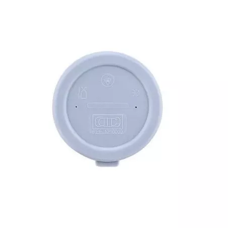 TAPA TAZA DESAYUNO AMC 1210009 GRIS de silicona, diseño ovalado y acabado mate, perfecta para bebidas calientes.