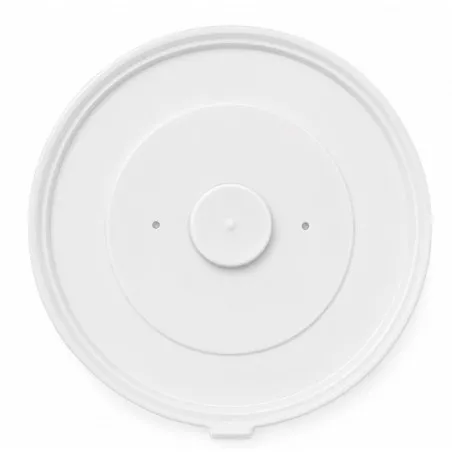 TAPA BOL 17CM AMC 10100170000 TRANSP. RDA, tapa de plástico transparente con diseño circular y acabado liso.