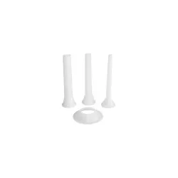 EMBUDO 32 ELMA PLASTICO (JUEGO) 9 CM 23329 en color blanco, material plástico, diseño funcional para transferir líquidos.
