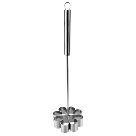 Molde florón Ibili 774350 inox 9 cm de acero inoxidable, diseño floral y mango ergonómico para un uso cómodo.